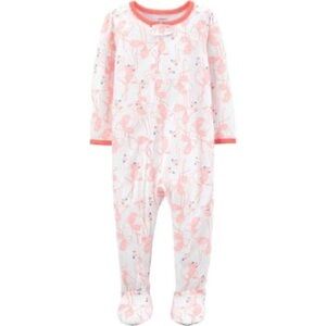 NWT Carter’s Flamingo Zip-Up Sleep and Play Pajamas